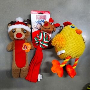 2 Large pet Toy 1 Kong wubba